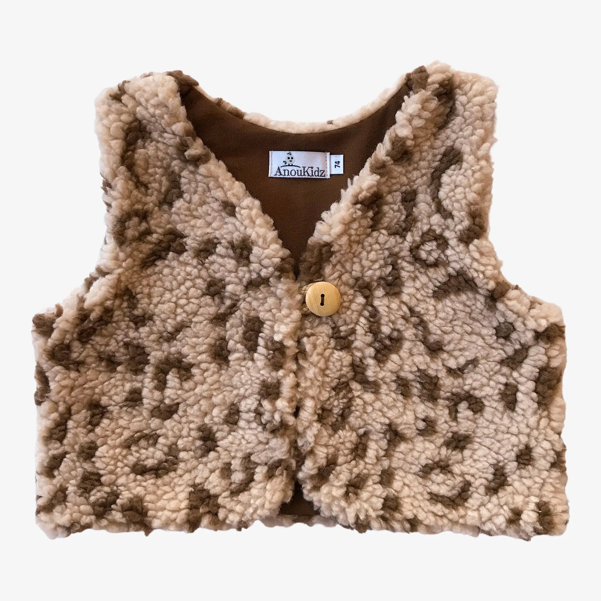 AnouKidz Gilet Teddy Leopard