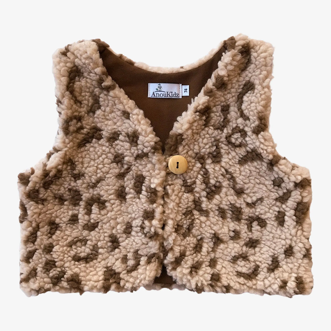 AnouKidz Gilet Teddy Leopard