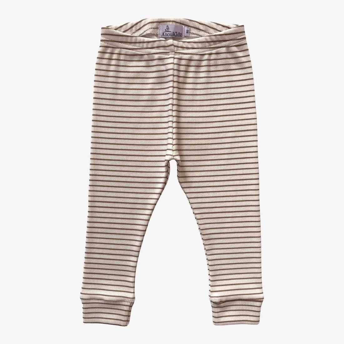 AnouKidz Legging Rib Stripe Taupe