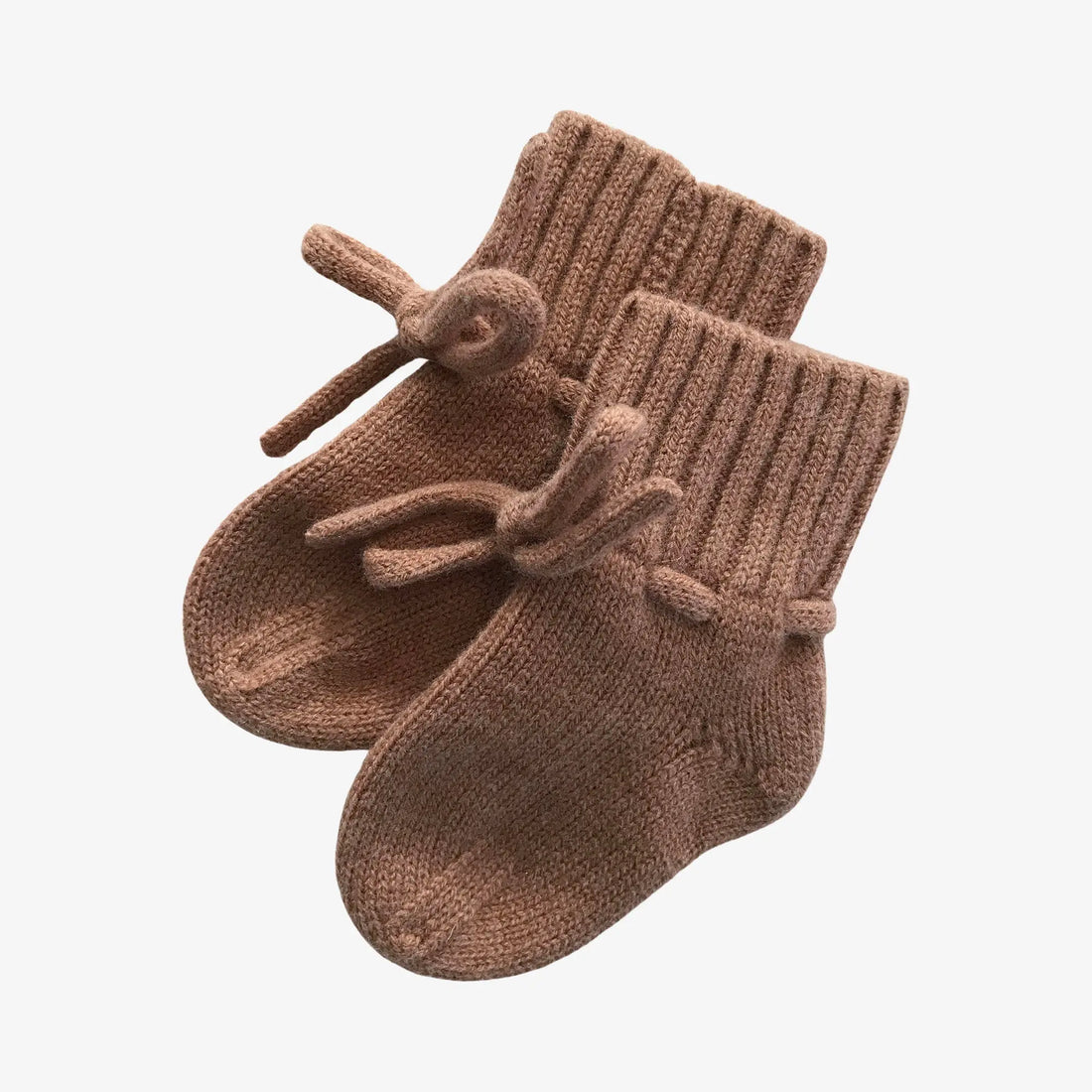 AnouKidz Merino Wol Booties Brown