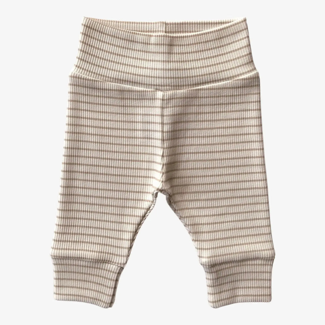 AnouKidz Newborn Broekje Rib Stripe Sand