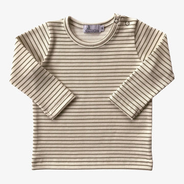 AnouKidz Newborn Longsleeve Rib Stripe Olive