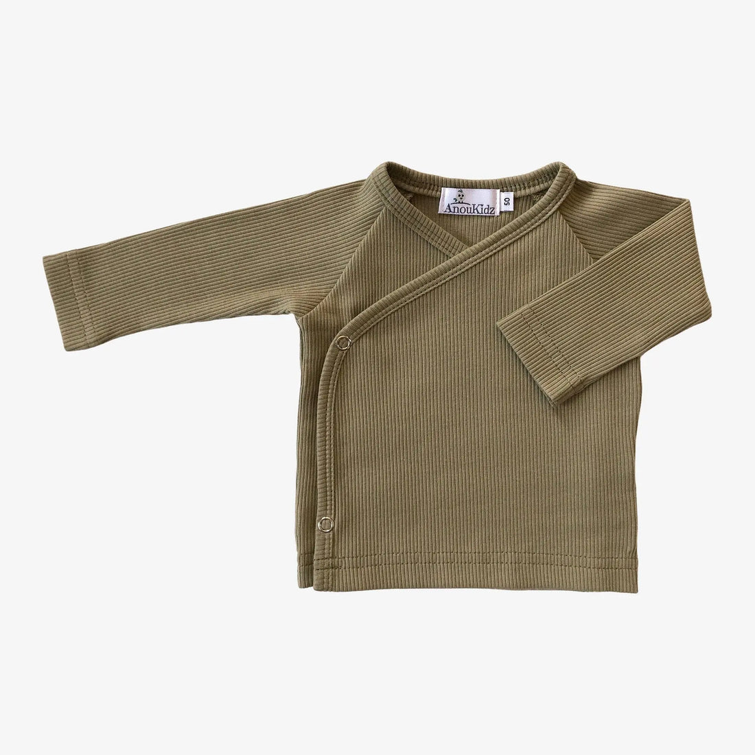 AnouKidz Overslagshirtje Rib Olive