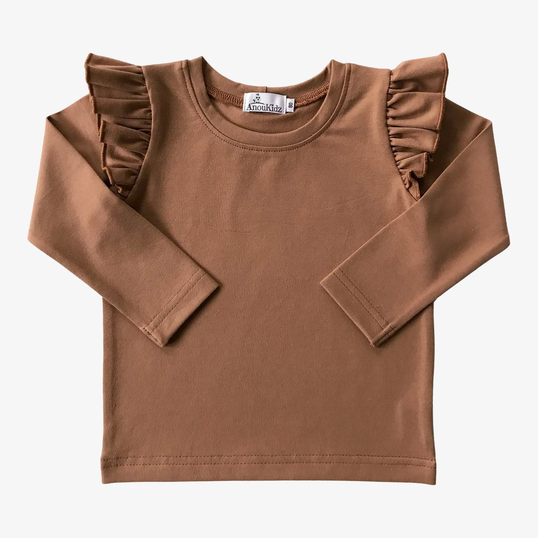 AnouKidz Ruffle Longsleeve Cacao