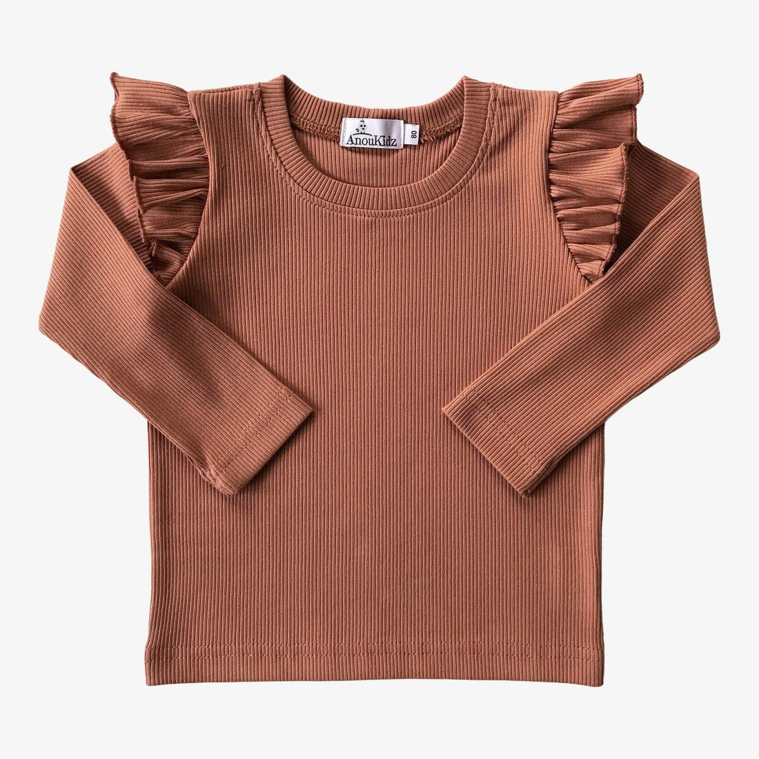 AnouKidz Ruffle Longsleeve Rib Peach