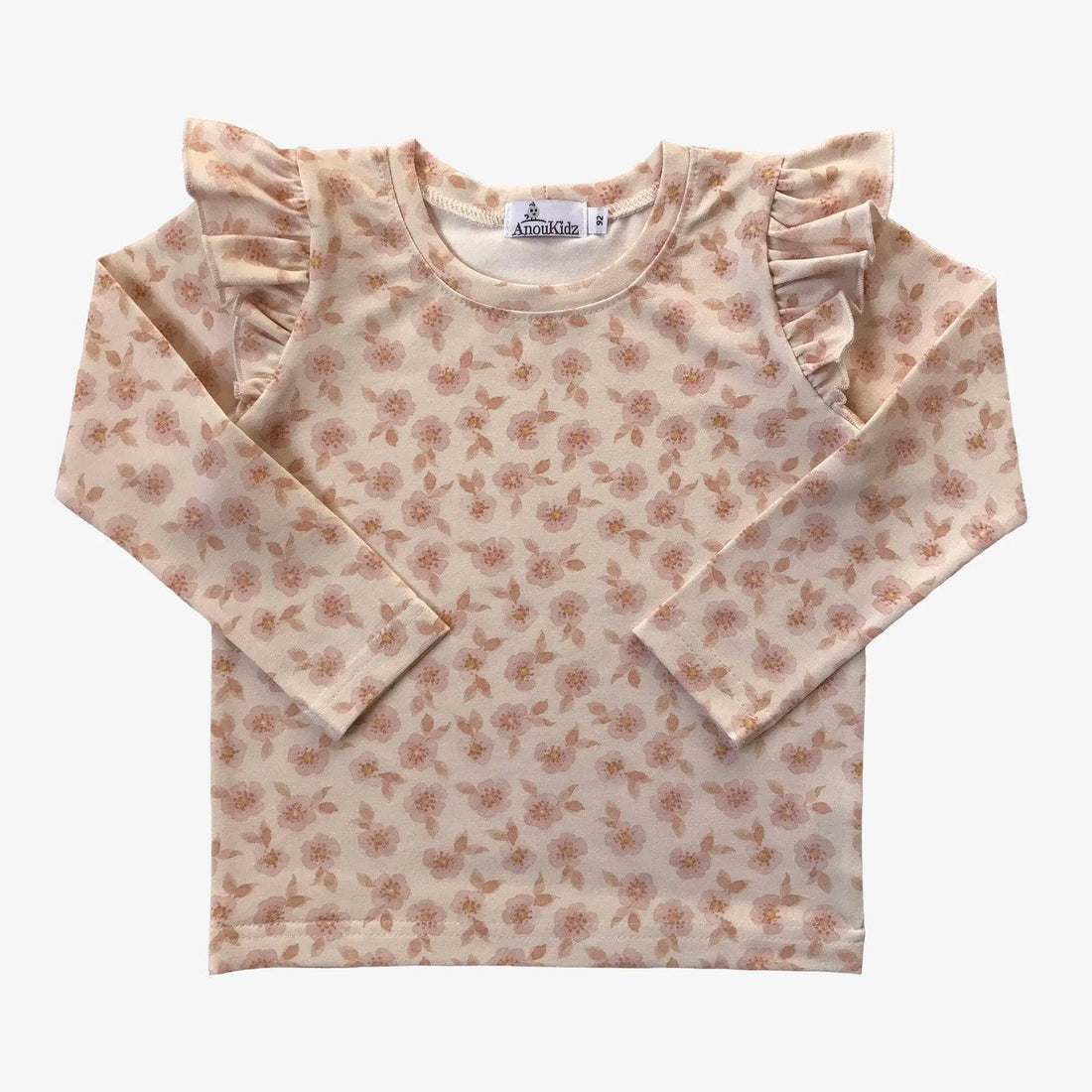 AnouKidz Ruffle Longsleeve Rose Hip Flowers