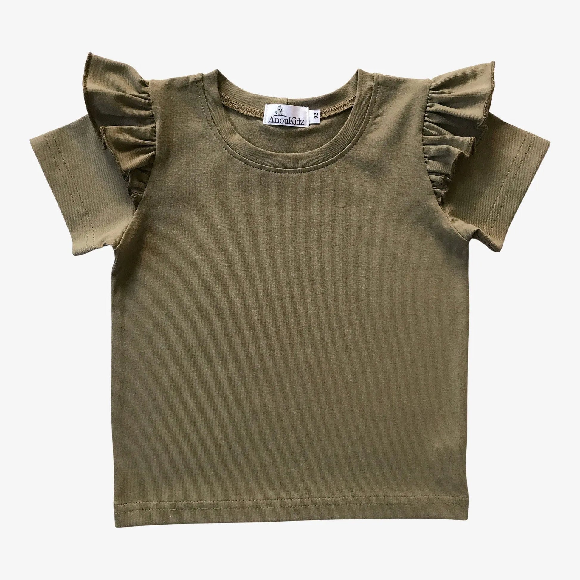 AnouKidz Ruffle Shirtje Olive